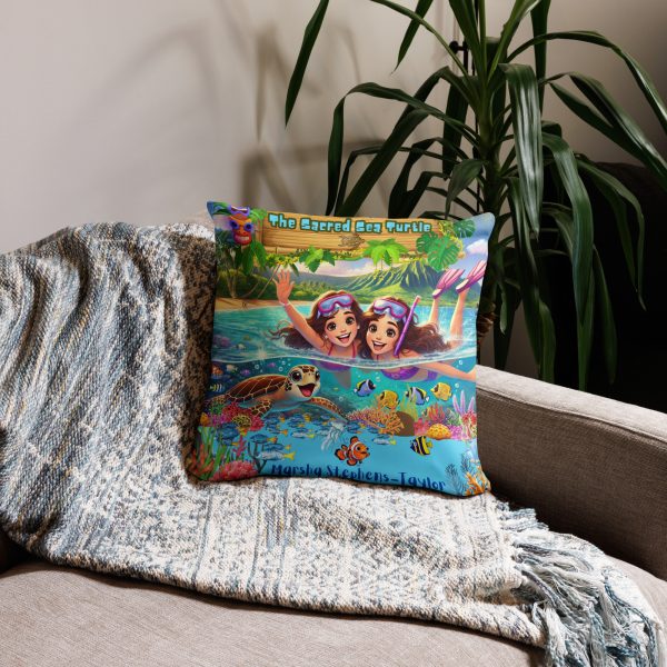 Sacred Sea Turtle Pillow - Image 2