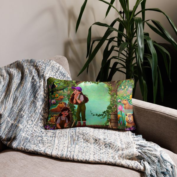Capybara's Lagoon Pillow - Image 4