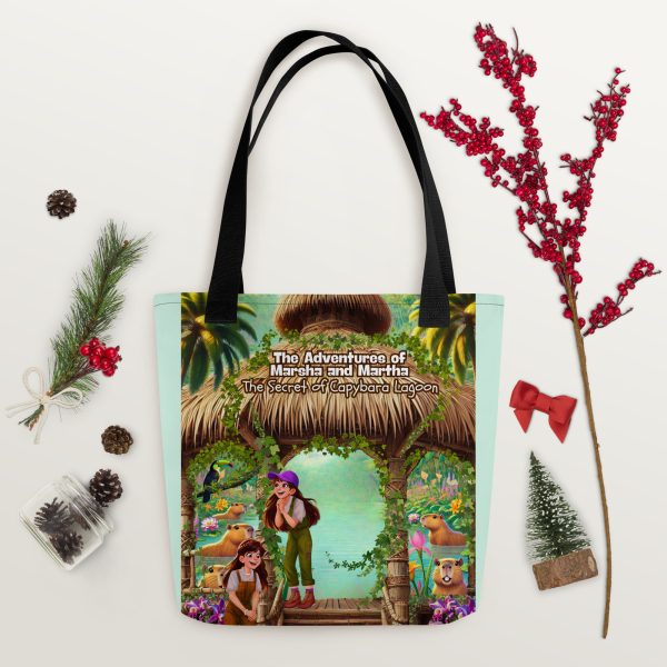 Capybara's Lagoon Tote Bag - Image 12