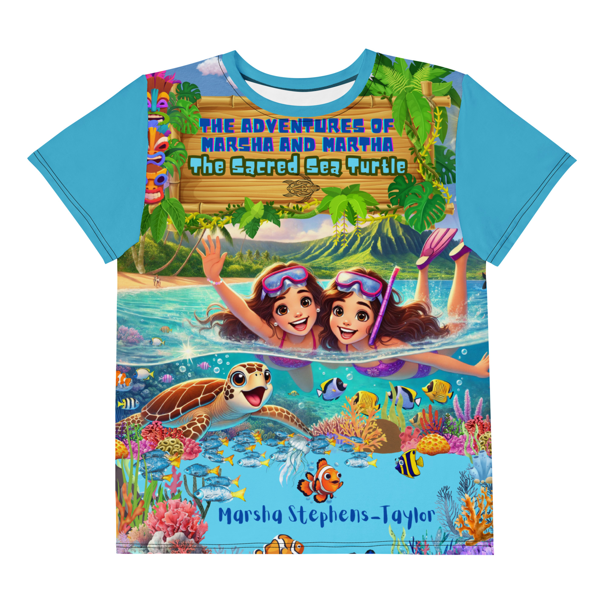 Sacred Sea Turtle Neck T-Shirt - Image 4