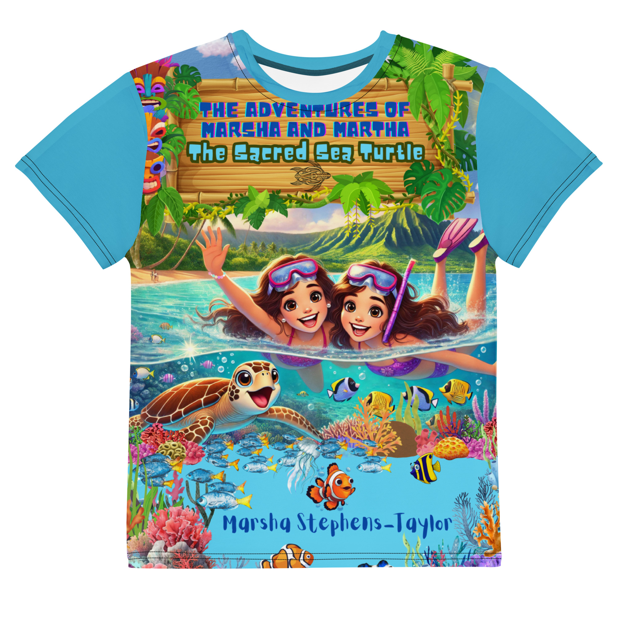 Sacred Sea Turtle Neck T-Shirt - Image 5