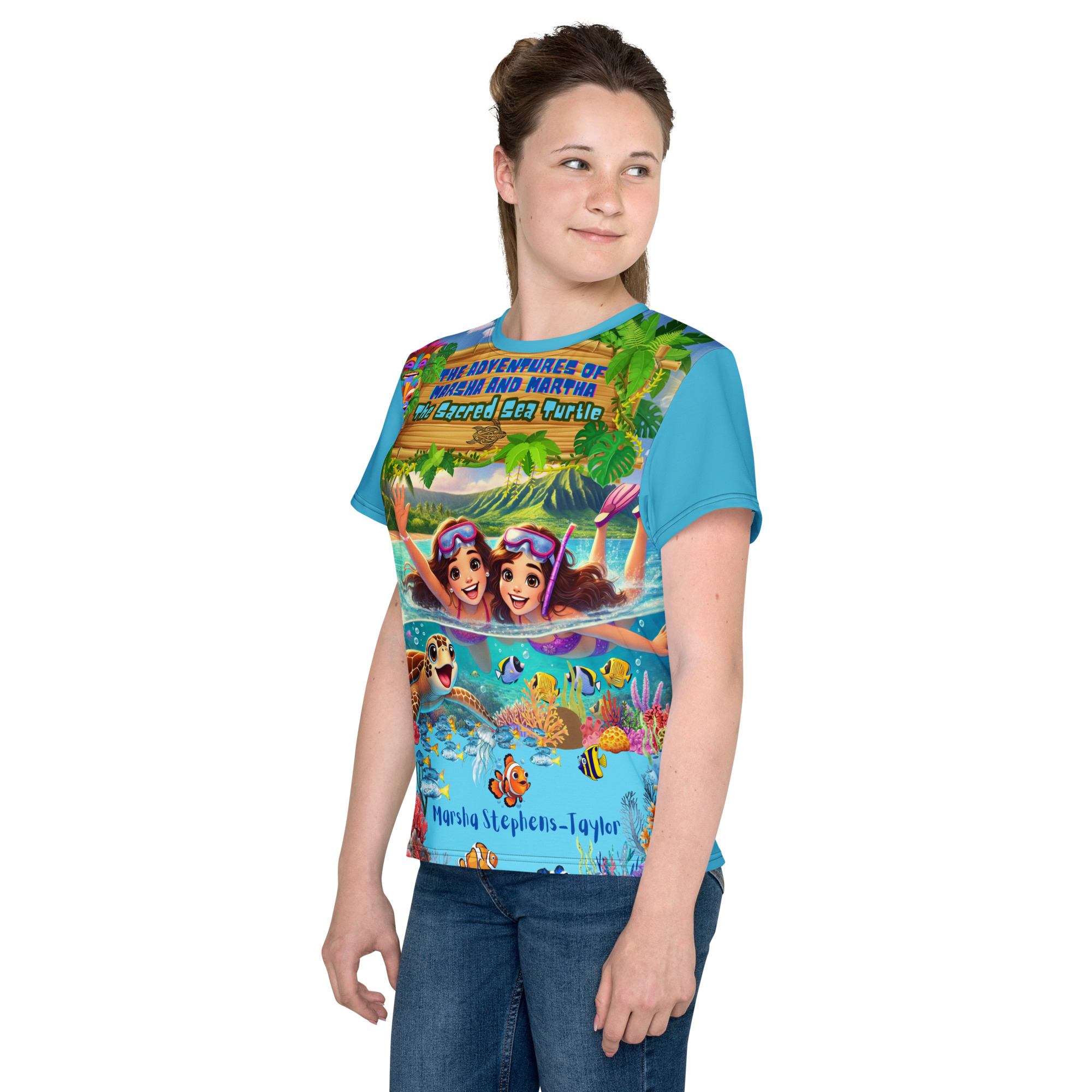 Sacred Sea Turtle Neck T-Shirt - Image 14